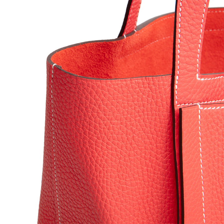 Hermes Clemence Cabasellier 31 - Rose Texas (coral)