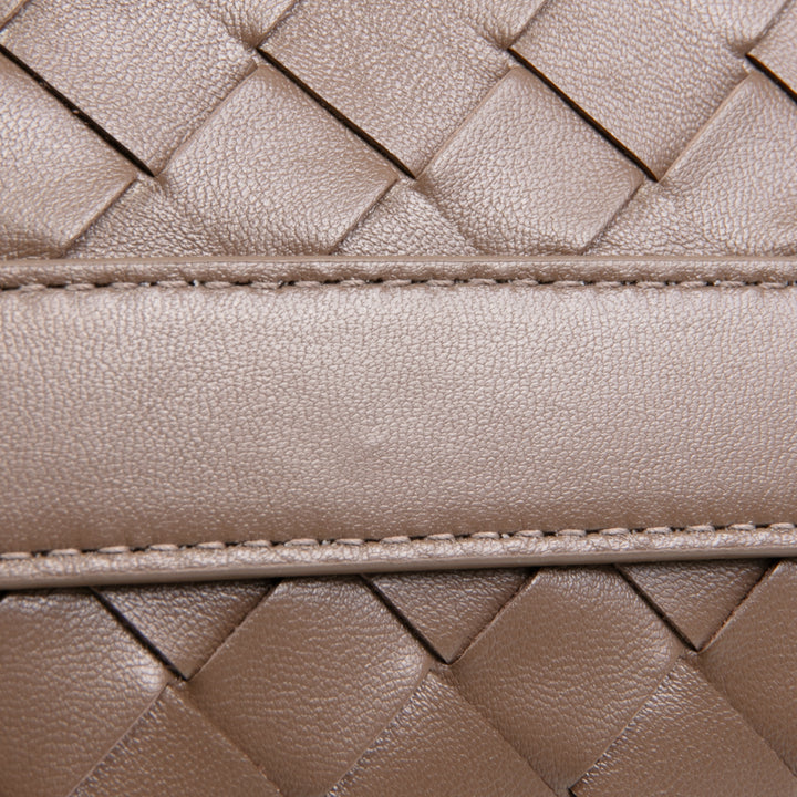 BOTTEGA VENETA Intrecciato Wallace Shoulder Bag - Pinecone