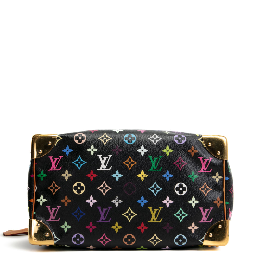 Louis Vuitton x Takashi Murakami Monogram Multicolor Speedy 30- Negro