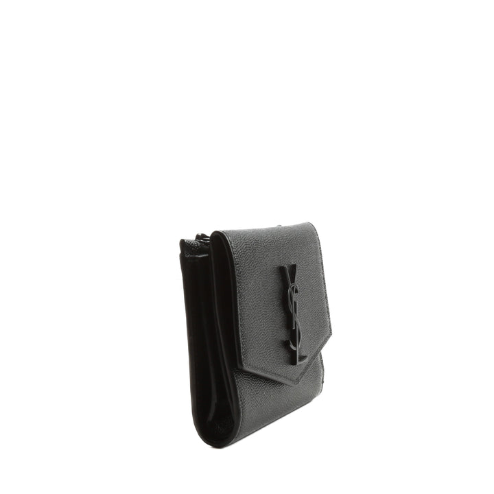 Saint Laurent Uptown Compact Billet - Negro