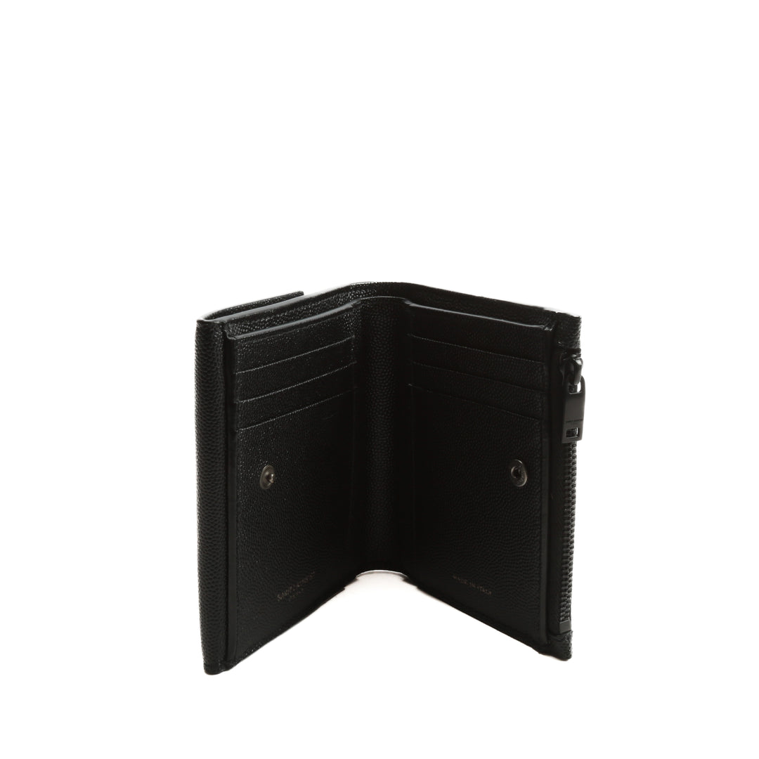 Saint Laurent Uptown Compact Billet - Negro