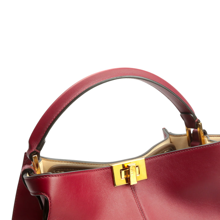 Fendi Peekaboo X-Lite Borgoña (rojo intenso) Bolsa