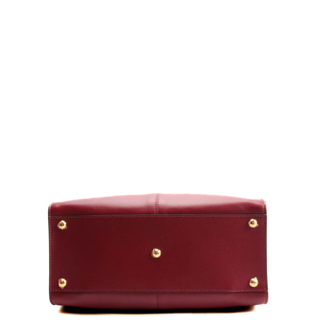 Fendi Peekaboo X-Lite Borgoña (rojo intenso) Bolsa