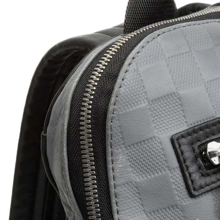 Mochila de cuero de Louis Vuitton Avenue Damier Infini - Venta final de Gray Outlet