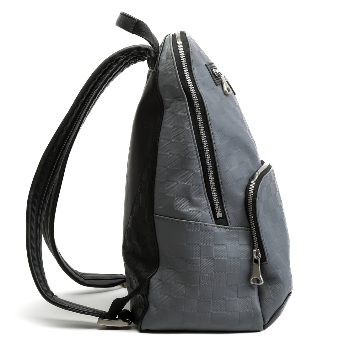 Mochila de cuero de Louis Vuitton Avenue Damier Infini - Venta final de Gray Outlet