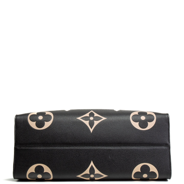 Louis Vuitton Monogram Empreinte Bicolor Onthego GM - Negro/Crema