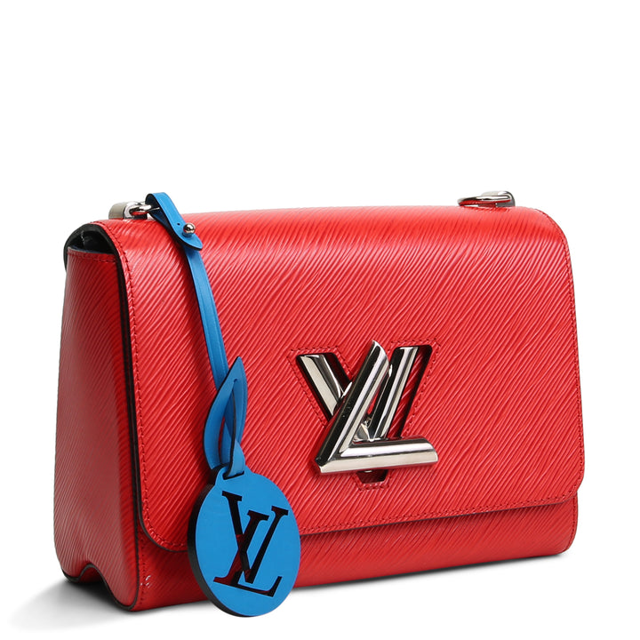 LOUIS VUITTON CORREA ENCENDIDA ESPI EPI TWIST SOMBRO BOLSO - ROJO