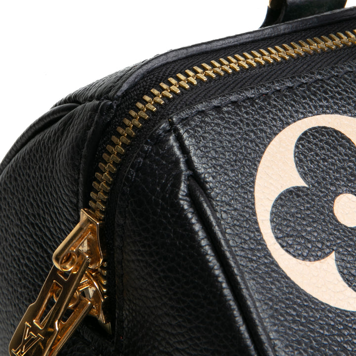 Louis Vuitton Monogram Empreinte Bicolor Speedy Bandouliere 25 - Negro/Beige