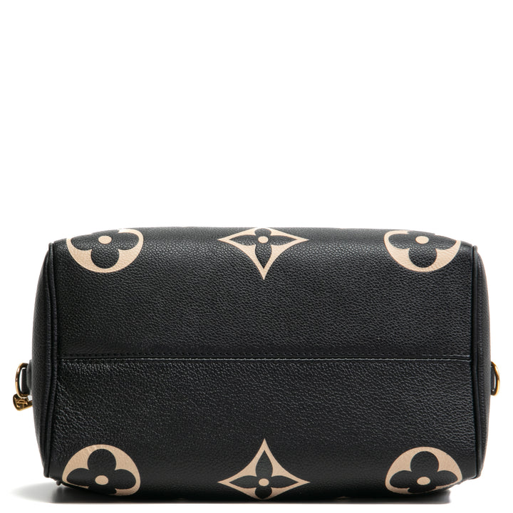 Louis Vuitton Monogram Empreinte Bicolor Speedy Bandouliere 25 - Negro/Beige