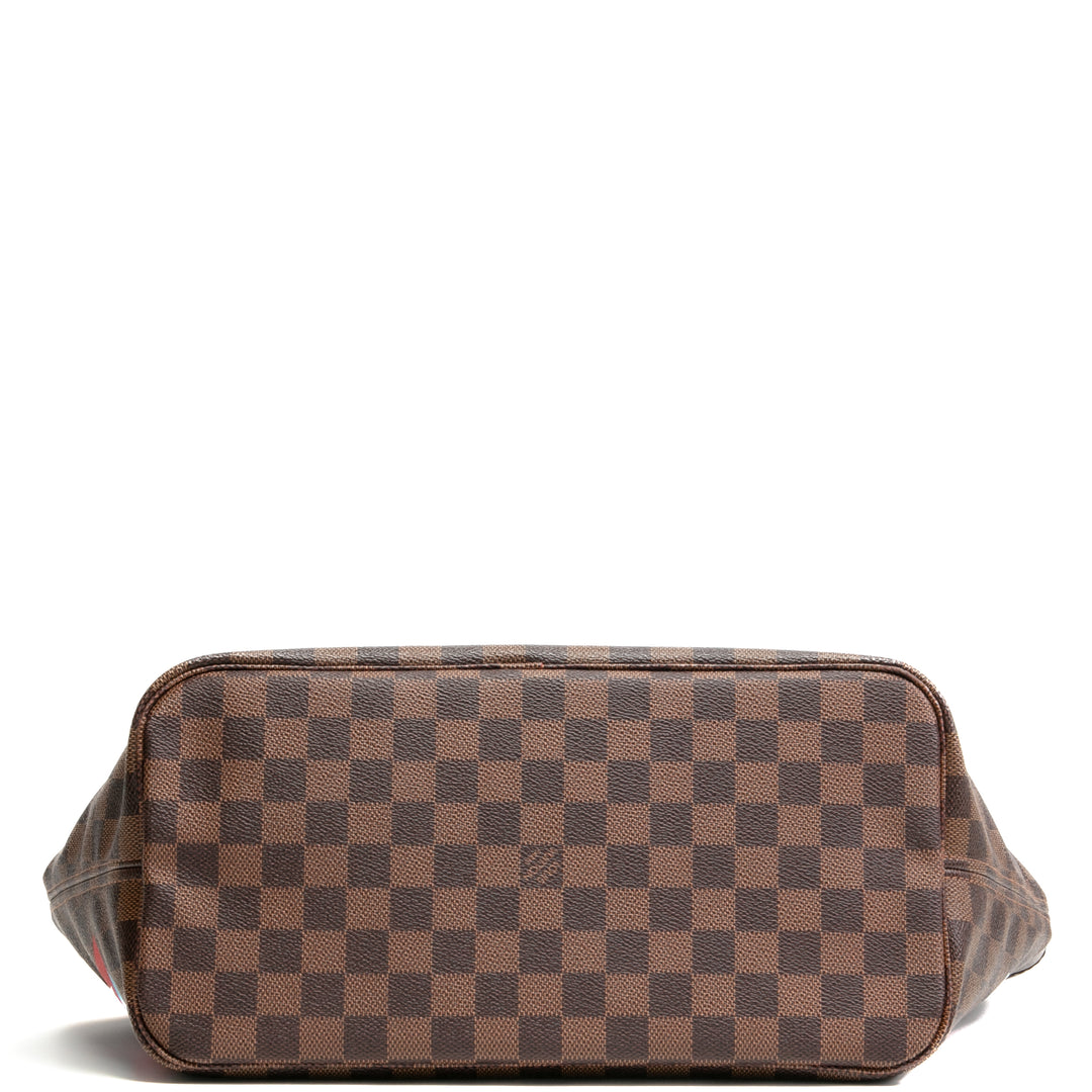 Louis Vuitton Limited Edition Damier Ebene Travel Patches Hunfull mm con bolsa