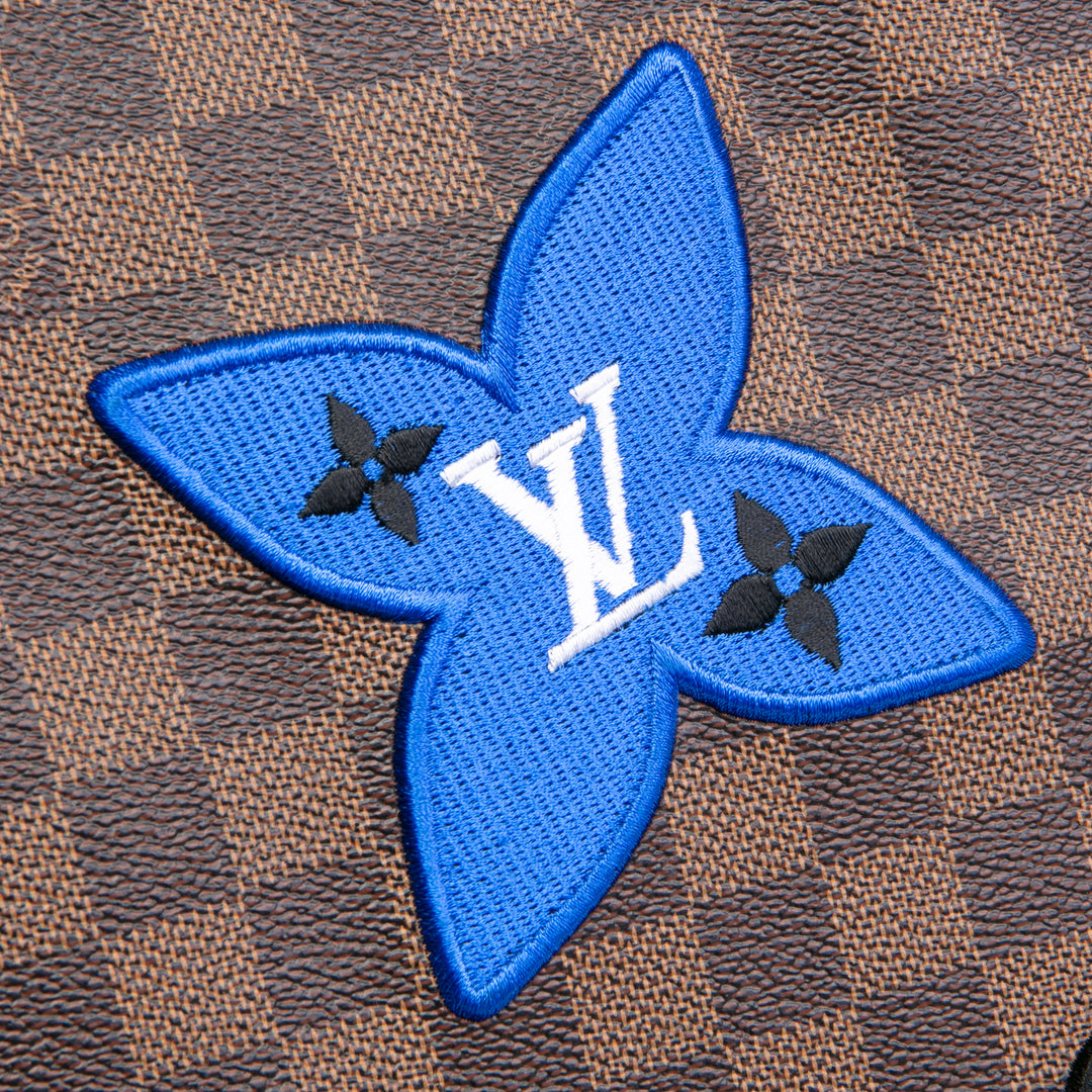 Louis Vuitton Limited Edition Damier Ebene Travel Patches Hunfull mm con bolsa