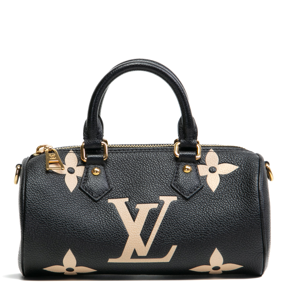 LOUIS VUITTON Papillon BB Bag - Bicolor Black