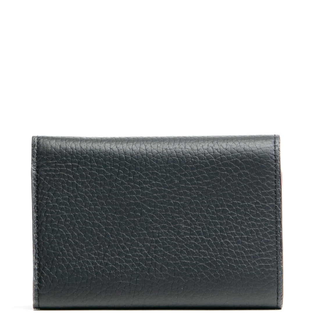 Louis Vuitton Capucines Compact Wallet- Negro con rosa