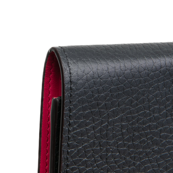 Louis Vuitton Capucines Compact Wallet- Negro con rosa