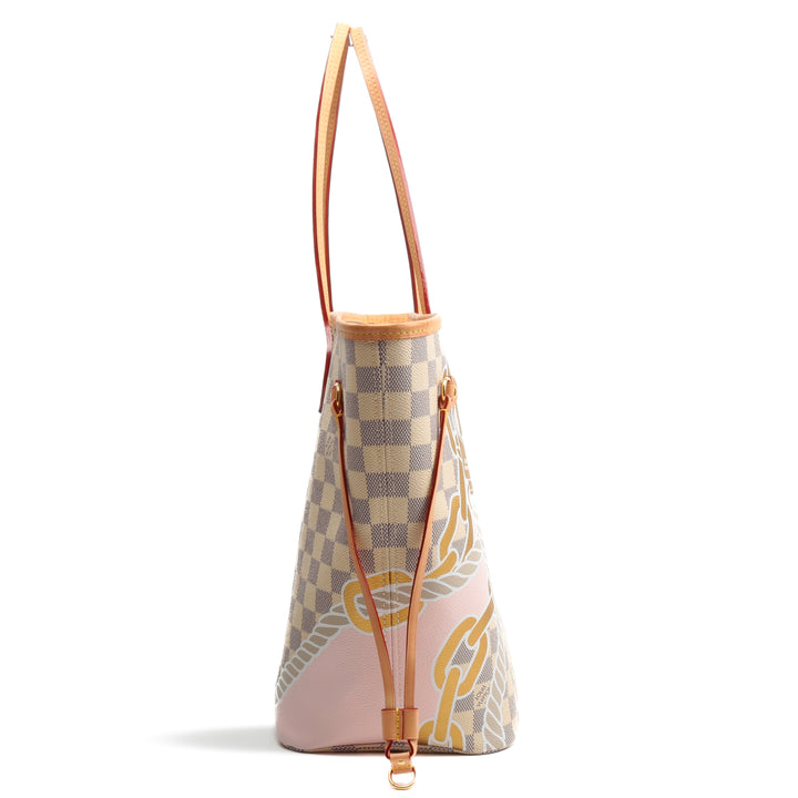 Louis Vuitton Huyfull MM Tote - Damier Azur Nautical con bolsa