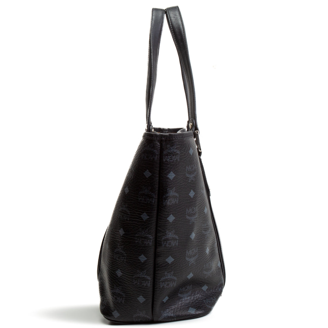 MCM Visetos Shopping Tote - Negro