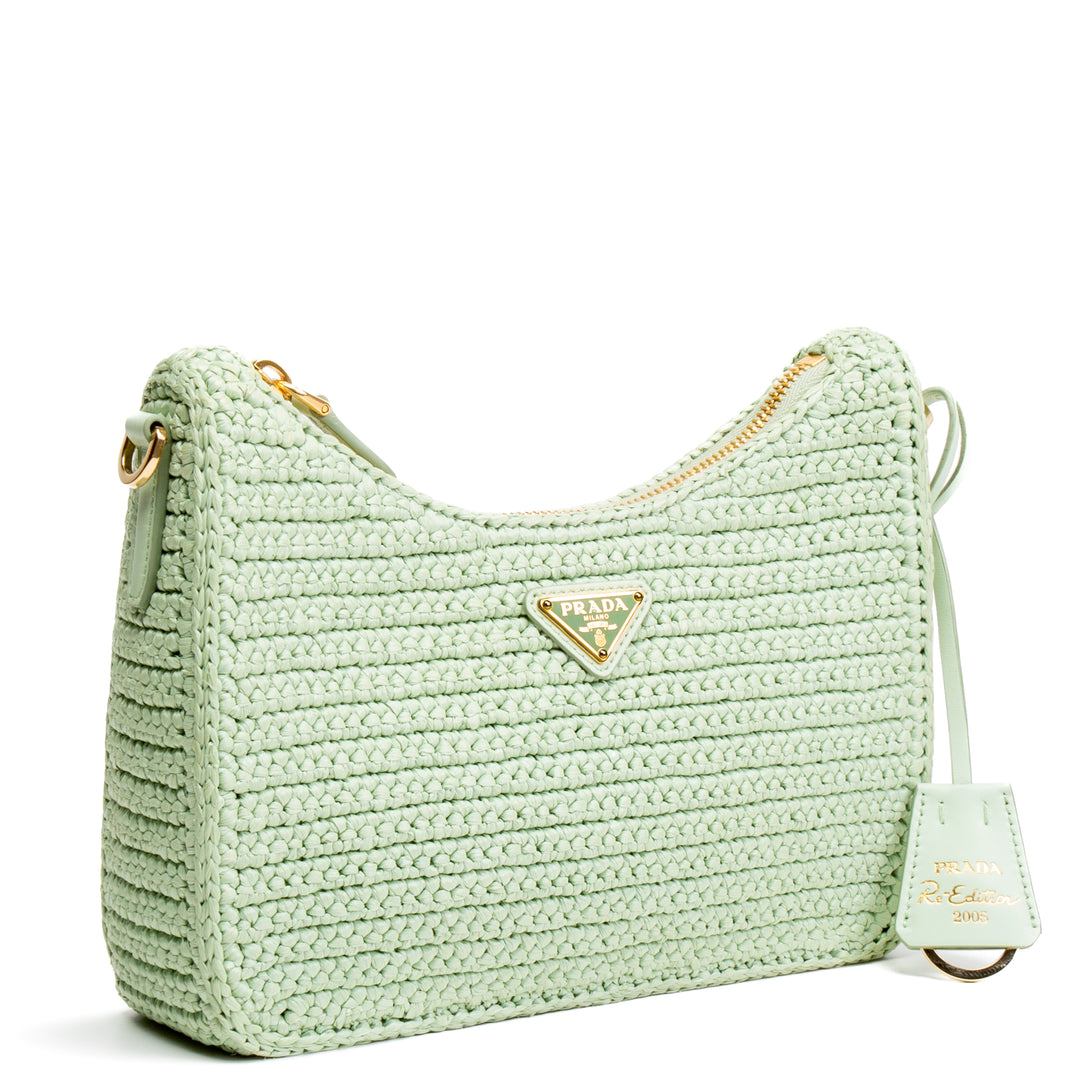 Prada reedición 2005 Bag-Crochet- Seafoam