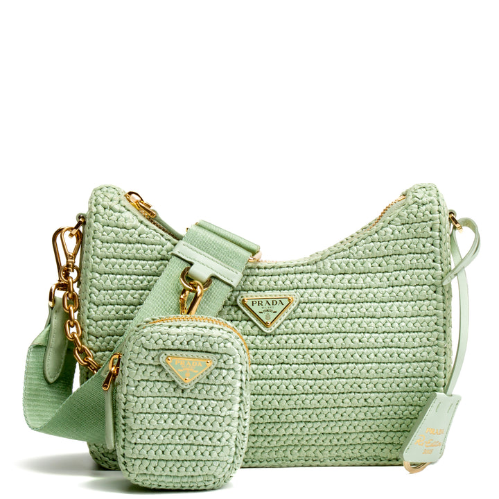 Prada reedición 2005 Bag-Crochet- Seafoam