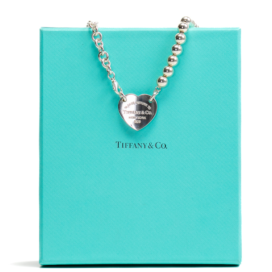 Tiffany & Co. Collar de envoltura de etiqueta de corazón - Venta final