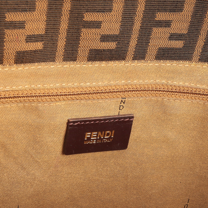 Fendi Zucca Baguette Bolsa grande - Tabaco