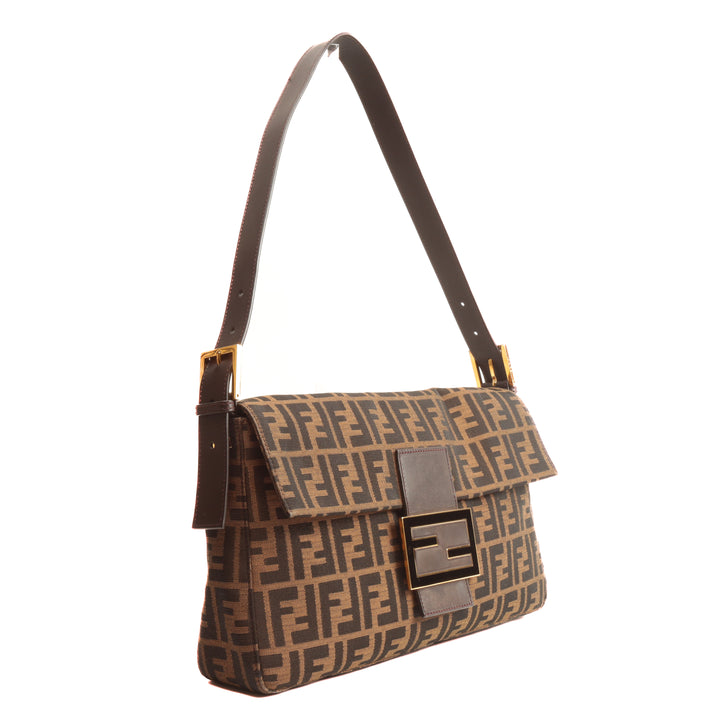 Fendi Zucca Baguette Bolsa grande - Tabaco