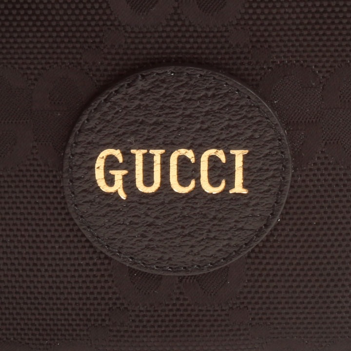 Gucci gg nylon fuera de la cuadrícula mini bolsa - negro