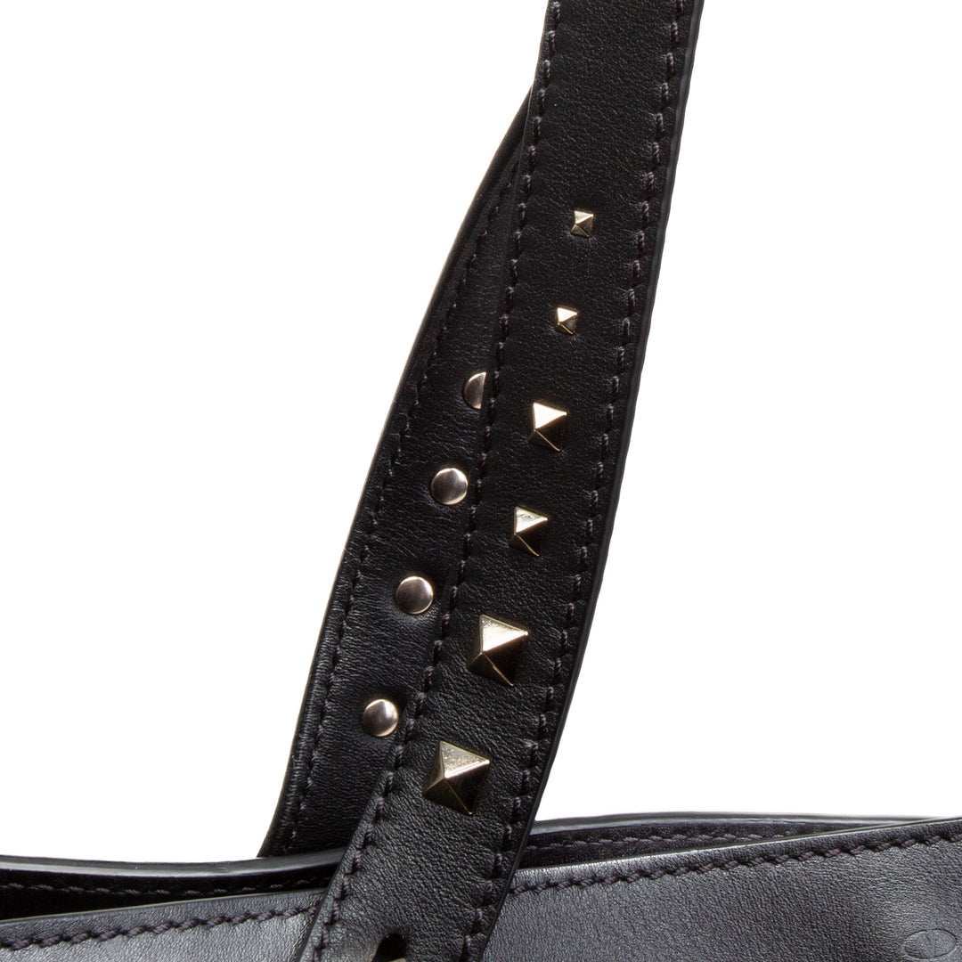 Valentino Vitello Lovestud Tote - Black