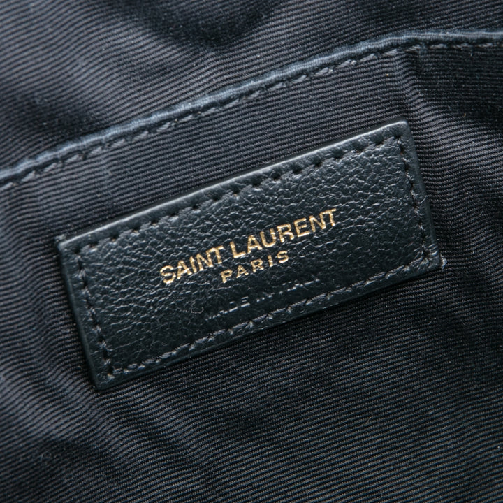 Bolsa de cámara media de Saint Laurent Lou - Negro