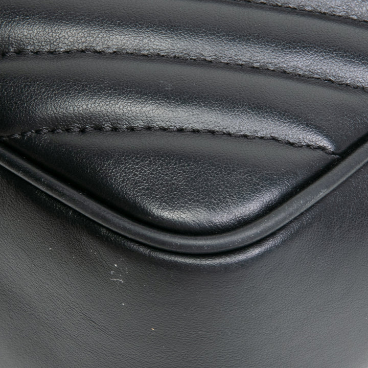 Bolsa de cámara media de Saint Laurent Lou - Negro