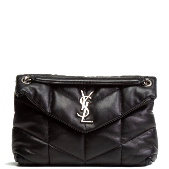 Saint Laurent Small Loulou Puffer Shoulder Bag - Negro