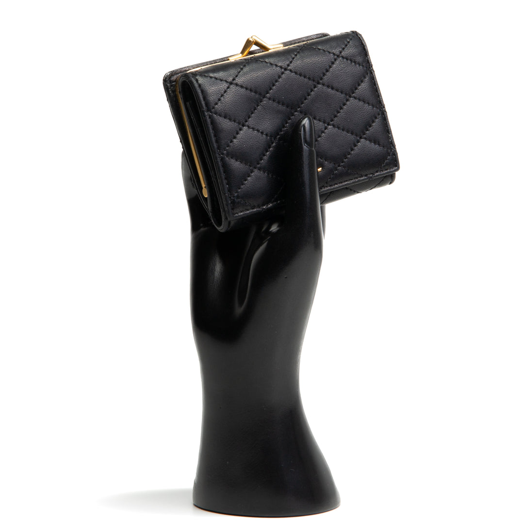 Billetera de jinete de saint laurent - negro