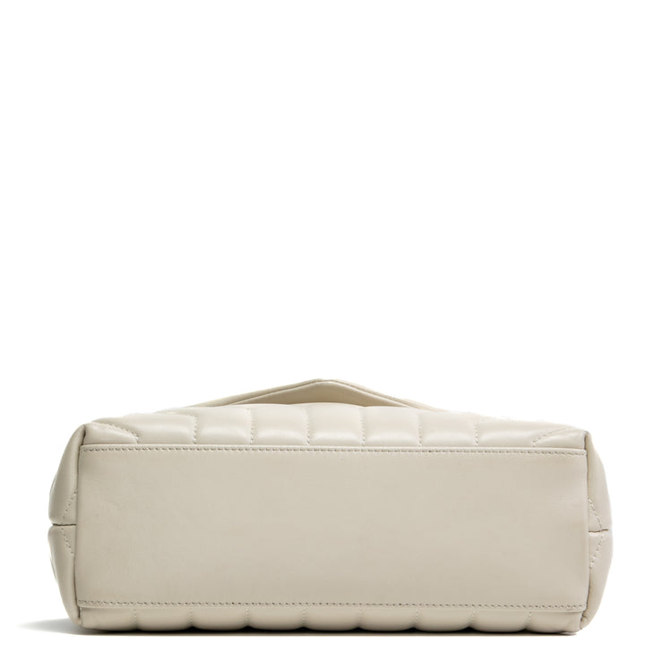 Saint Laurent Small Loulou Shoulder Bag - White