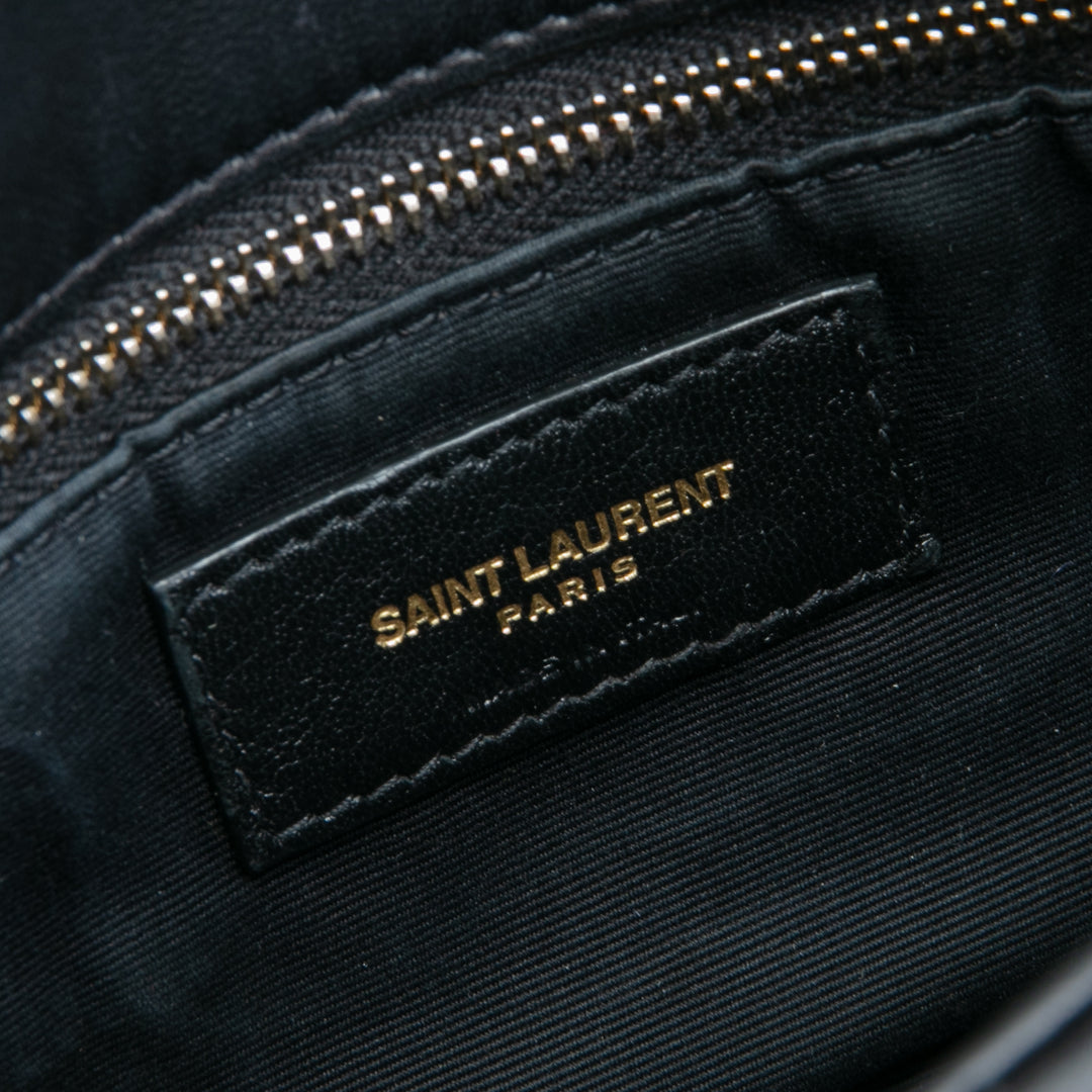 Saint Laurent Toy Lou Puffer Bag- Black