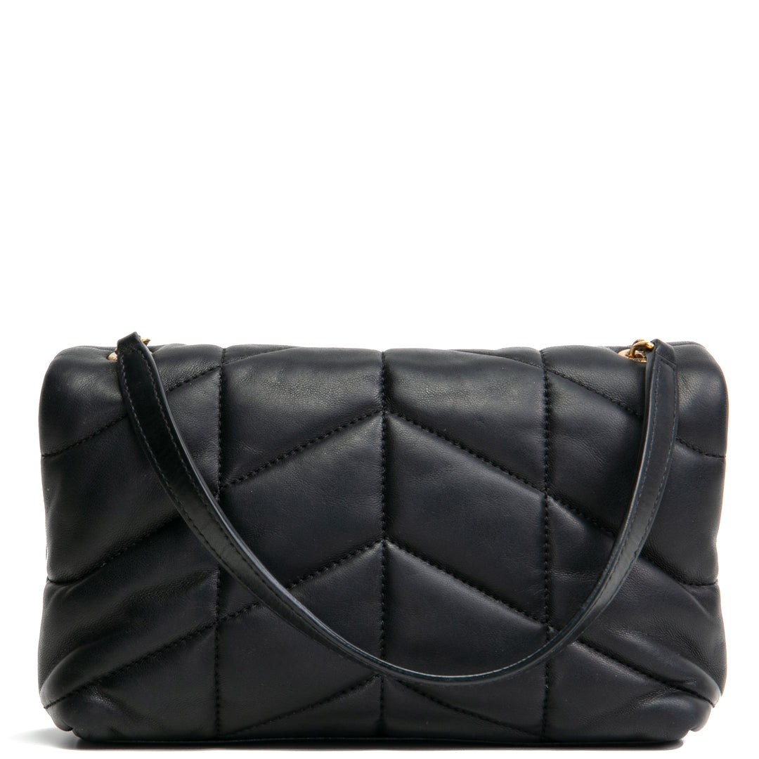 Saint Laurent Toy Lou Puffer Bag- Black