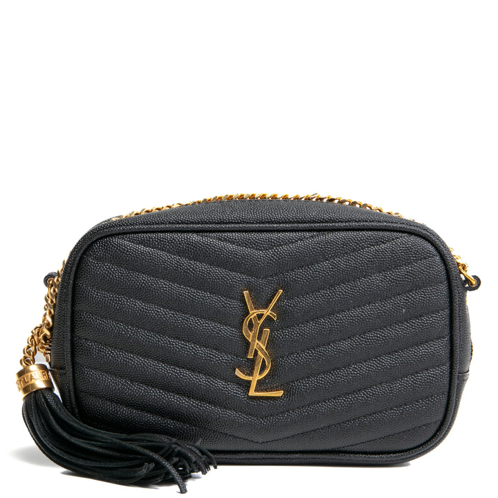 Saint Laurent Mini Lou Camera Bag- Black